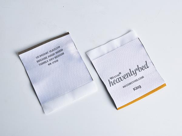 Clothing label embroidery