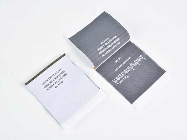 Clothing label embroidery